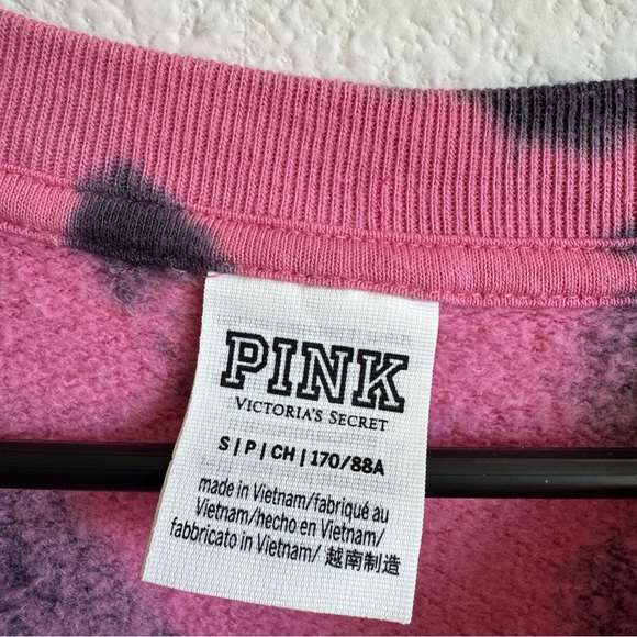 PINK Victoria’s Secret oversized acid wash crewneck sweater small - Picture 4 of 6